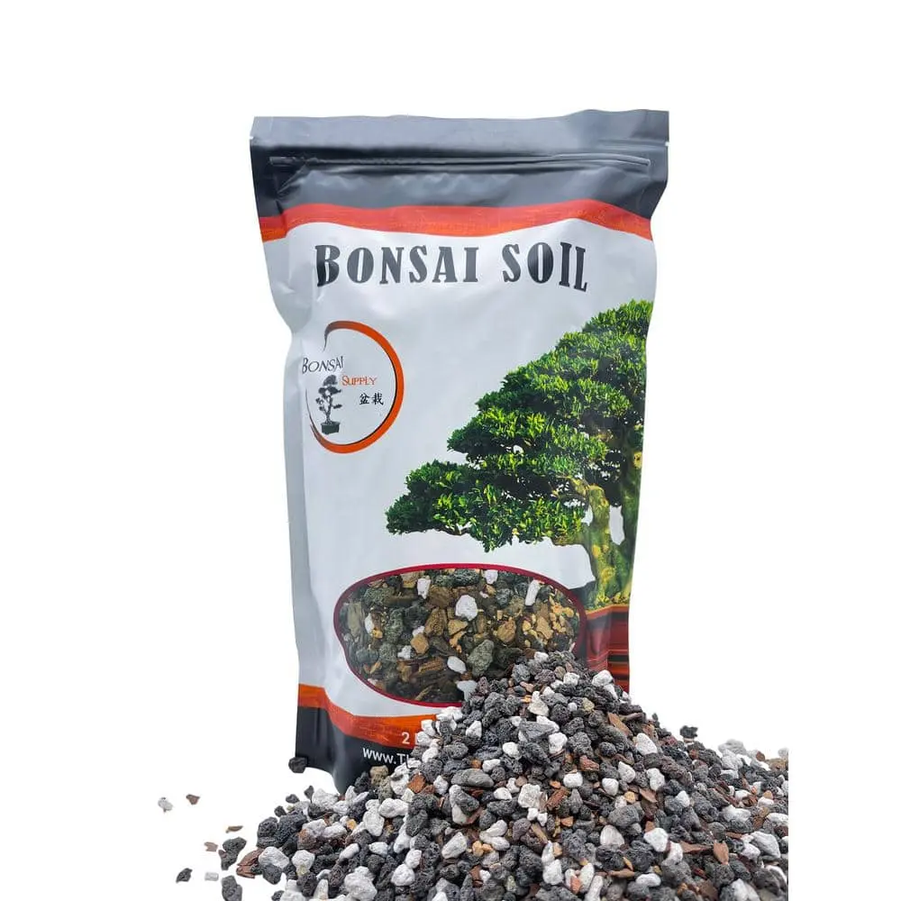 Bonsai Soil Mix, Fast Draining Coarse Blend for All Bonsai Varieties (Available in 2 Qt  Sized Bags)