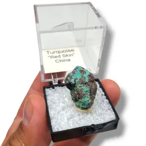 Turquoise Red Skin from China - Specimens in Perky Boxes