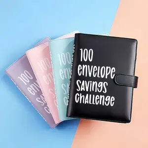 100 Envelopes Saving Challenge, Budget Binder, Saving Challenge Book, Saving Challenge Notebook，Fun Way to Save $5,050,Budget Binder Planner Book，A5 Money Saver Envelope Challenge Binder