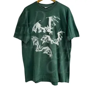 Three Bats Y2k T-Shirt, Vintage 90s Style Bat T-Shirt, Washed Retro Gothic Shirt, Unisex Adult Grunge 2000s Shirt, Dark Art Horror Shirt, Tee Menswear Top Underwear Streetwear