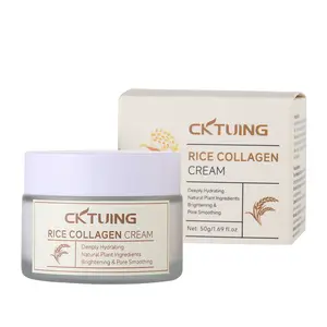 Cktuing Korean Rice Collagen Cream: A lightweight, fast-absorbing formula that hydrates, brightens, and refines pores-all in one step. The perfect gift for your wife or daughter. Moisturizers clear cream