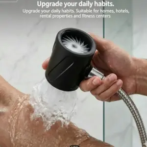 Bestselling Bathroom Shower Head for Men, Massage Function, High-Pressure Water Flow, Large Capacity, Ring-Shaped Design, Comfortable Touch