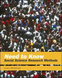USED-Need to Know: Social Science Research Methods by McIntyre, Lisa J. (Paperback)
