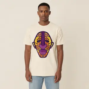 Men's Adinkra Pt.1 Mid-Weight T-shirt Front Print