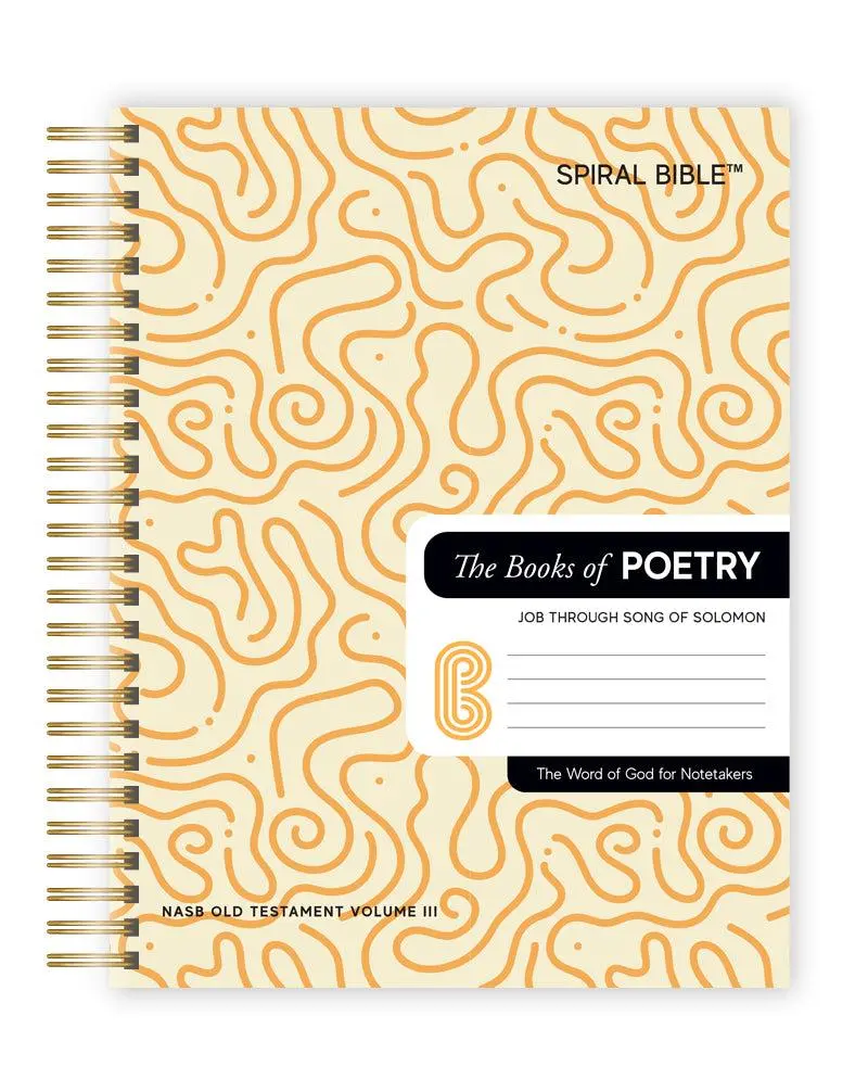 Spiral Bible™ - NASB Literary Hardcover, Old Testament Poetry Section