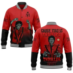 Michael Jackson Streetwear Baseball Jacket – Music Legend Style