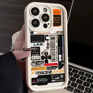 A compact holiday gift phone case with labels, TPU shockproof full protection case, suitable for iPhone 17/16/15/14/13/12/11 PRO MAX PLUS AIR E XS and PROMAX MINI, an ideal gift for friends and family, T1692