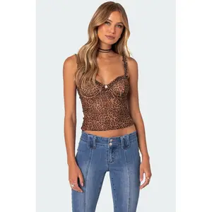 Lidia Sheer Mesh Bra Top
