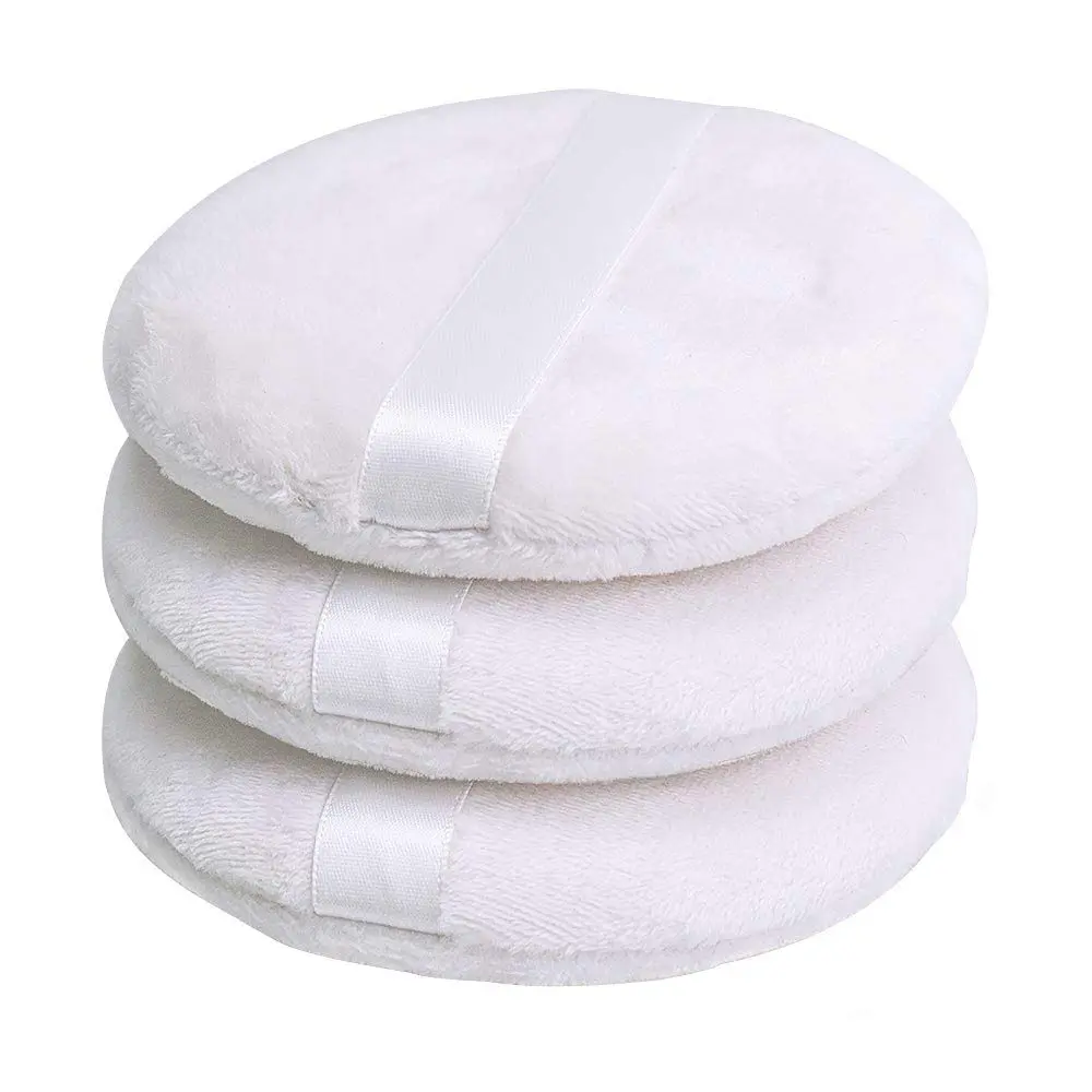 4 Inch Powder Puff, Washable Large Body Powder Puff for Face Cleaning,Makeup & Powder Foundation Blending - Soft & Furry