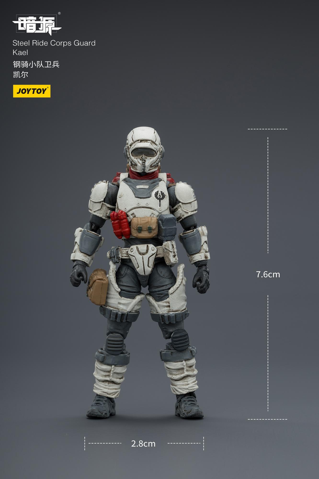 JOYTOY Dark Source 1/25 Action Figures Steel Ride Corps Guard Kael  Steel Ride Corps Engineer  Chris Steel Ride Corps Assaulter Albedo