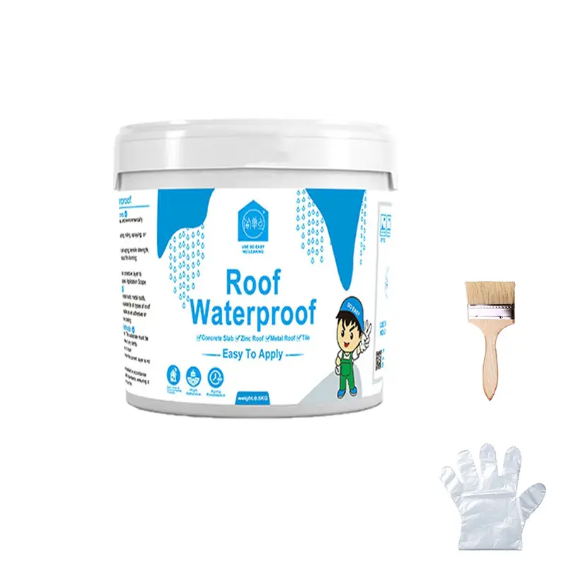 Liquid Rubber Coating Waterproof Sealer - Durable Outdoor Sealant for Roof, Exterior Wall Leak Repair, with Bond Seal, Moisture-Proof, Cold-Resistant, High-Temperature Resistant Features, Durable Waterproof Sealant