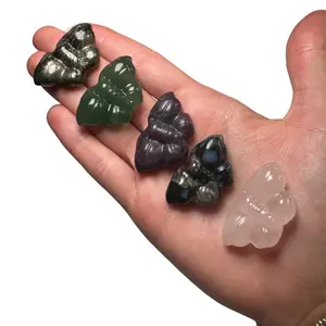 Mini Butterfly Carving - Gemstone Butterfly Carving - Crystal Butterfly