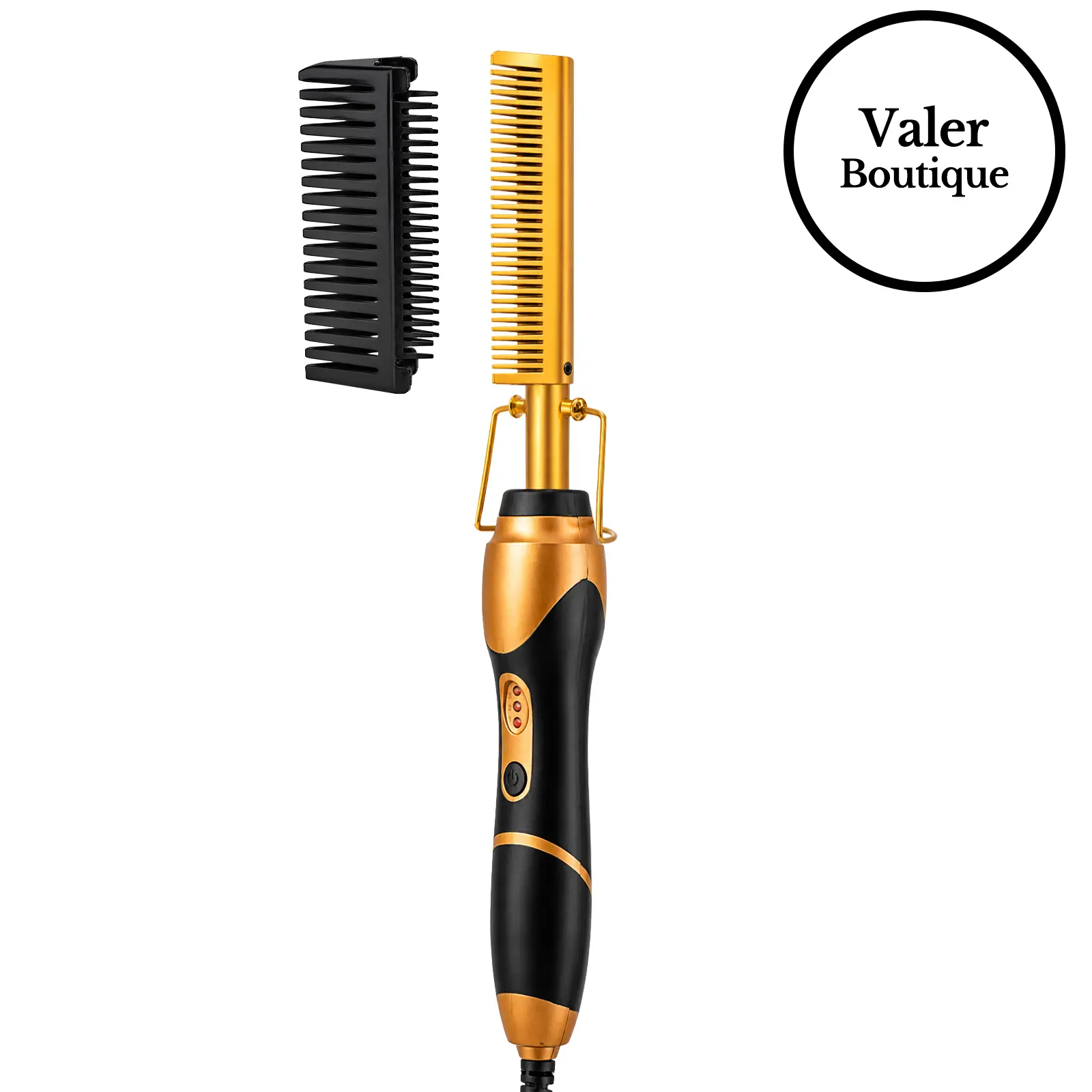 Goiple Electric Hot Comb for Black Hair, Wigs & Beard, Anti-Scald Attachment, Straightener Comb , Temperatures Adjustable