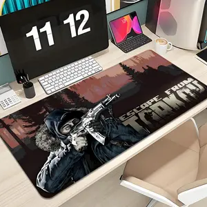Game Escape From Tarkov Mouse Pad Design XXL 1000×500mm 900×400mm 800×400mm 600x300mm Large Gaming Mouse Pad - Extended, Thick, Non-Slip Rubber Base Desk Mat with Precision Stitched Edges - Washable Large Desk Pad