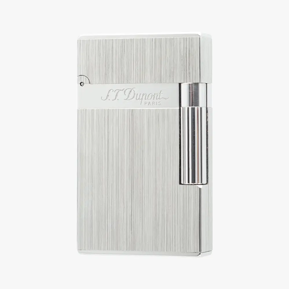 DPT Double Flame Silver Brushed Luxury Lighter (NO FUEL) Gift Metal Wheel