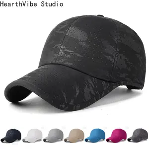 Perforated Quick-Drying Piped Patterned Baseball Cap - Breathable Simple Stylish Sun Hat for Outdoor Sports,summervibes