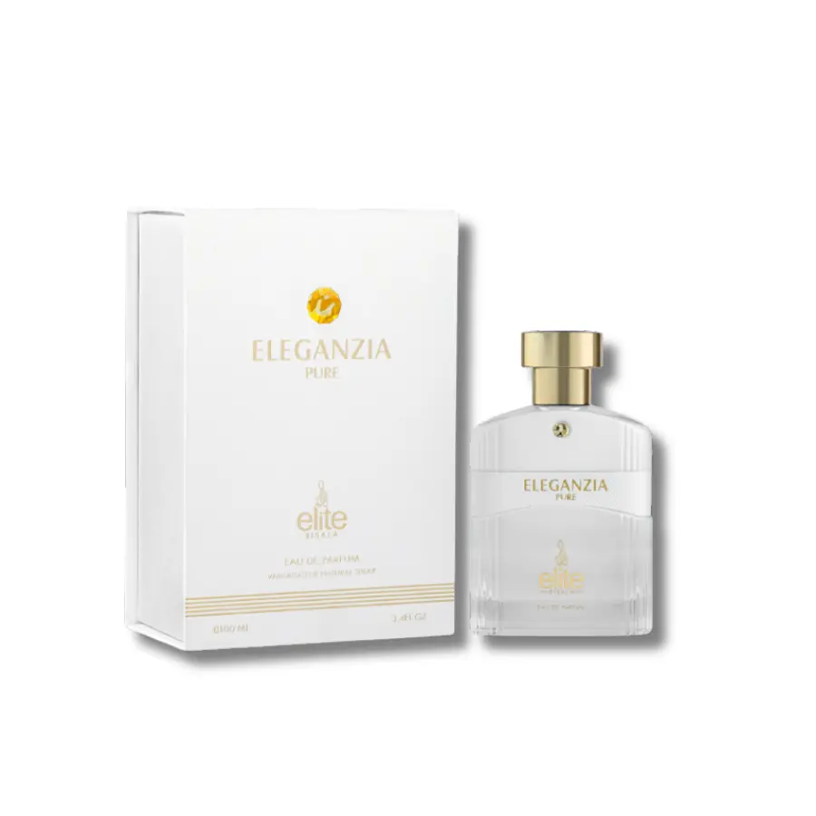Risala Elite Eleganzia Pure Eau de Parfum for Women - 100ml/3.4 fl oz Fragrance Spray with Fruity, Floral, Woody Notes, Aromatic Citrusy & Long Lasting Fragrance, Aromatic Citrusy Fragrance
