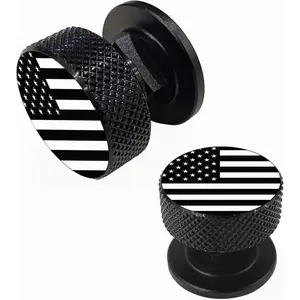 Welding Hood Pipeliner Helmet Fasteners-1Pair Black American USA Flag Pattern Aluminum Helmet Pipeliner Headgear Replacement Parts Accessories Screws Flip Hood, Anti-Rust and Durable (Black-zw) 2