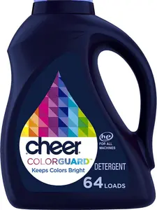 Cheer Liquid Laundry Detergent 64 loads 92 fl oz, HE Compatible Household Cleaning