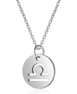 Zodiac Symbol Silver Necklace