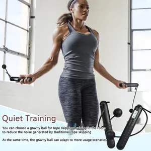Speedaw Magentic Cordless Jump Rope - with Gravity Ball Cordless/Rope, Adjustable Cordless Digital, with LED Calorie Counter, Non-Slip Handle digital counter