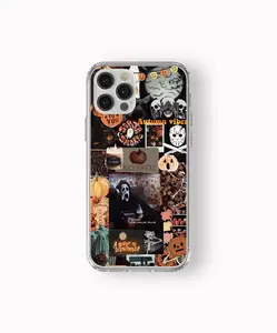Halloween Phone Case for iPhone 11-16 and Samsung Galaxy S21-S25 by [Brand Name] Dual Layer Full Wrap Printing Retro October Aesthetic Protective Cover