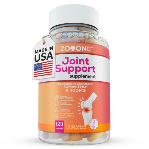ZOOONE 3100mg Glucosamine Chondroitin Turmeric&Msm - Joint Support Supplement for Relief 120 Tablets for Bones, Back, Knees, Hands (120 Tablets)