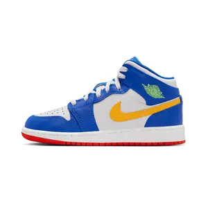 Air Jordan 1 Mid GS "Racer Blue / Red / Gold" IM6562 445