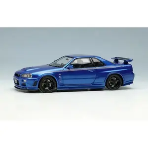 1/43 MakeUp Co. Nissan Skyline GT-R BNR34 Nismo R-Tune Bayside Blue Resin Model EM436B