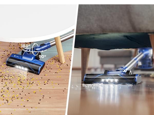 N3S Cordless Vacuum,Lightweight Stick Canister Vacuum,Powerful Suction,Crevice Tool, 40-Minute Runtime, Great for Home/Car on Rugs, Hardwood Floors