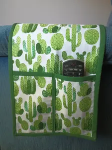 Couch Caddy/Organizer - Multiple Pocket Living Room Storage with Remote Holder for Armrest on Sofa, Recliner, Armchair...