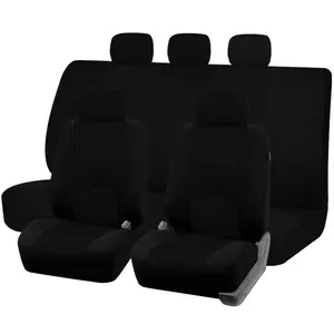 Car Seat Covers Set for Five Seats, Universal Breathable Automotive Seat Protective Covers, Car Interior Accessories for Decoration, Car Accessories, Black