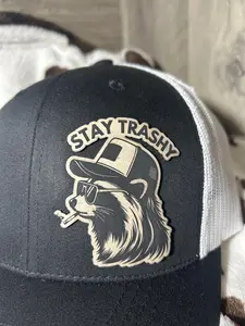"Stay Trashy" Raccoon Mullet Trucker Hat
