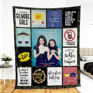 Gilmore Girls Series Fleece Blanket, Rory Gilmore, Lorelai Gilmore, Luke Diner, Stars Hollow, Gilmore Girl Blanket, Mother Daughter Blanket