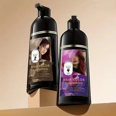3-in-1 Hair Color Shampoo: Infused with plant extracts and hair care oil, with a fruity fragrance. Provides quick hair coloring, gentle cleansing, and long-lasting color retention.