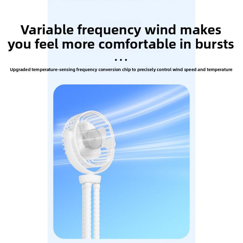 Portable Octopus Fan for Strollers, USB Rechargeable, Quiet & Foldable, Perfect for Outdoor Use