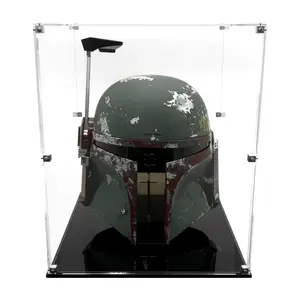 Clear Acrylic Display Case Compatible with Hasbro Black Series Mandalorian Helmet - Helmet Not Included