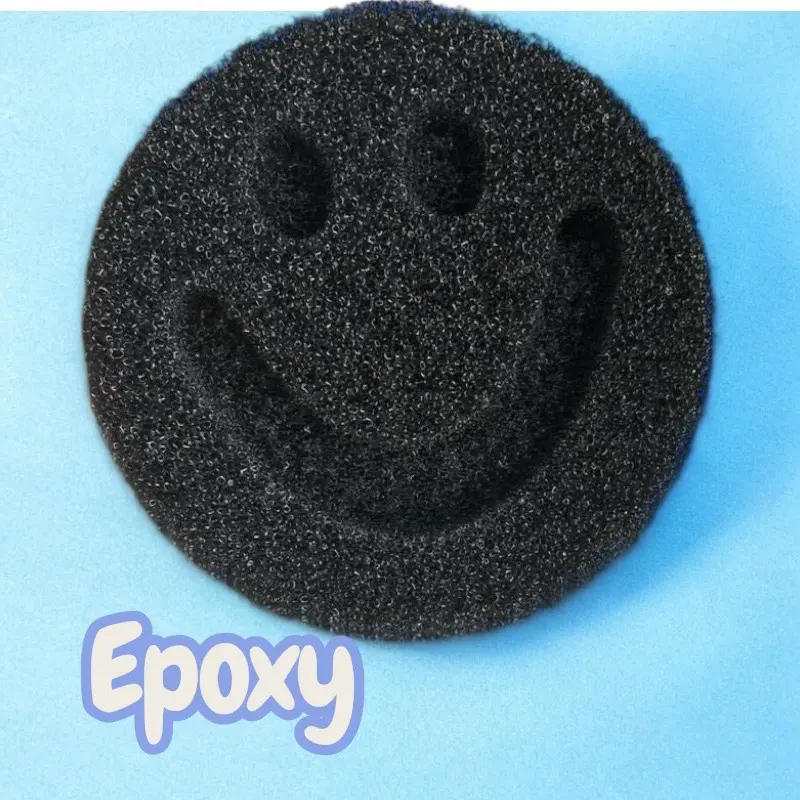 Black Epoxy Smile Sponge, Custom DIY Craft Accessory