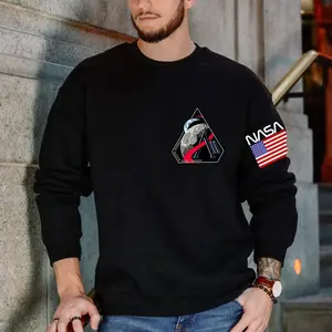 Artemis II NASA Sweatshirt, T-Shirt, Hoodie: Arm Flag Design, NASA Moon Mission Shirt