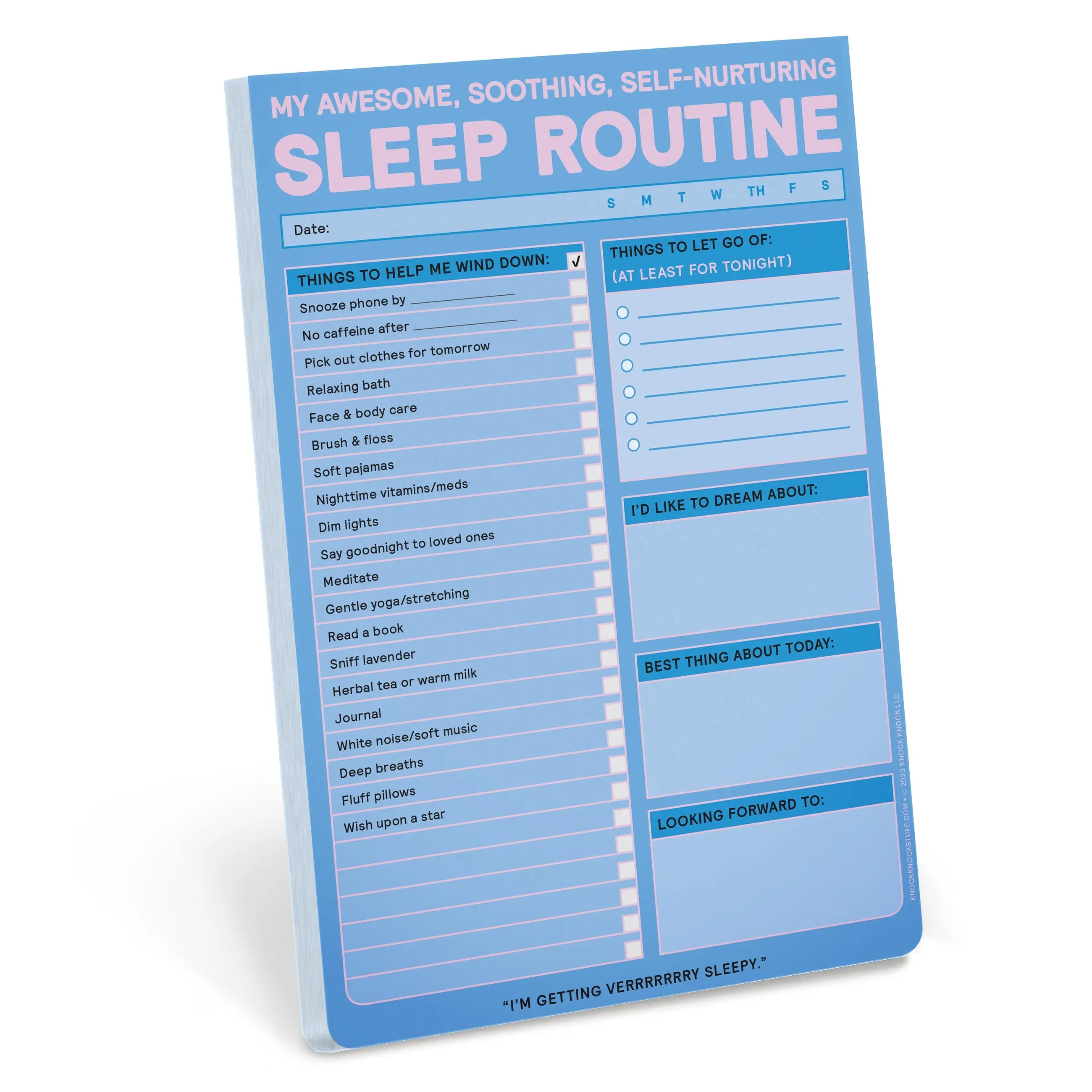 Sleep Routine Pad Sleep Routine Pad