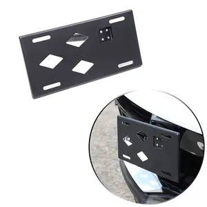 1-piece aluminum alloy car front license plate side mount frame, suitable for 2020+ Corvette C8 models