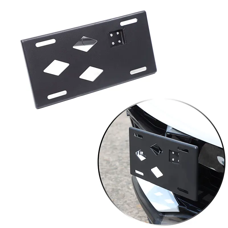 1-piece aluminum alloy car front license plate side mount frame, suitable for 2020+ Corvette C8 models, Car Accessories, Vehicle Accessories, Accessories For Car