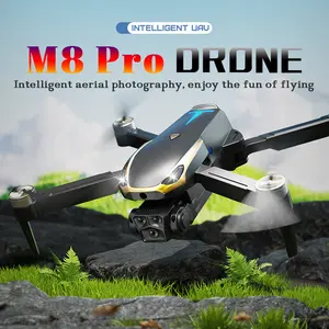 2026 M8 Pro Drone – 4K EIS Camera, GPS & 5G WiFi FPV, Brushless Motor, Optical Flow Hover, Smart Obstacle Avoidance, Auto Return, 360° Stunt Roll, Dual Batteries Included