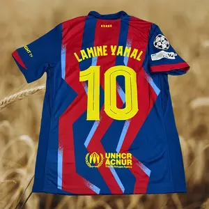 25–26 New Home Red and Blue No. 10 Short-Sleeve Soccer Jersey