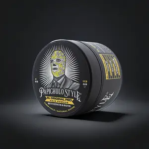 Papichulo Style El Original PRO Gel with Biotin & Keratin for Medium Hold and Shine - Water-Based Haircare for All Hair Types