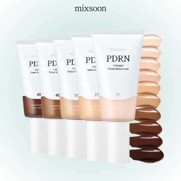 mixsoon Top Tinted Moisturizer Lotion - 1.69oz Hydrating Moisturizing Makeup Base, PDRN + Collagen Blend + Peptide, Lightweight Daily Wear for No-Makeup Glow, Moisture Lock Contour Primer