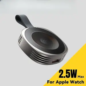 Magnetic Wireless Charger For Apple Watch 9 8 7 6 5 4 3 SE Ultra Fast Charging Station Dual Port Watch Portable charger