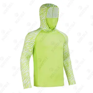 High Performance Fishing Suit Men's Breathable UV Protection Hooded Mask Fishing Suit Summer Long Sleeve Fishing Suit