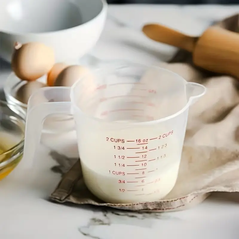 3-Piece Nesting Measuring Cup Set, Includes 1 Cup (8.45 Oz), 2 Cups (16.91 Oz), 3 Cups (33.81 Oz) for Kitchen, Cooking & Baking, Kitchen Measuring Utensils, Kitchenware