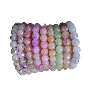 Colorful Beaded Bracelets | pick your own color | 7 inch | 8mm glass beads | perfect gift for you or someone else | beaded jewelry | trendy bracelets